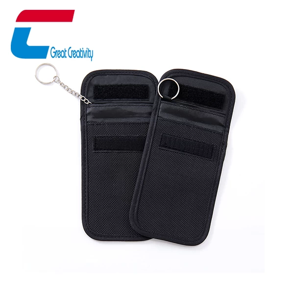 100% Anti-spying Oxford Cloth Car Key Fob RFID Signal Shielding Bag