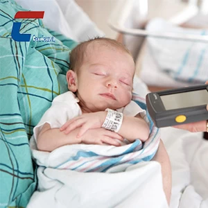 pulsera de rfid de papel en el hospital para el cuidado de madre y bebé
