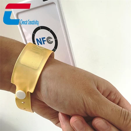 One Time RFID PVC Wristband