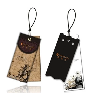 Wholesale customized exquisite and chic paper clothing tags