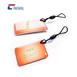 Revestimento de epóxi para etiqueta NFC passiva com impressão de logotipo