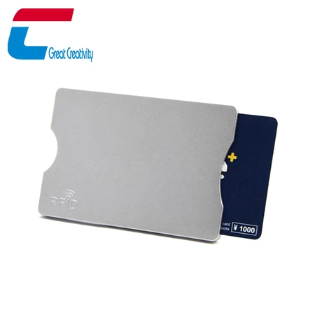 Venta al por mayor de plástico ABS RFID que bloquea el titular de la tarjeta antirrobo