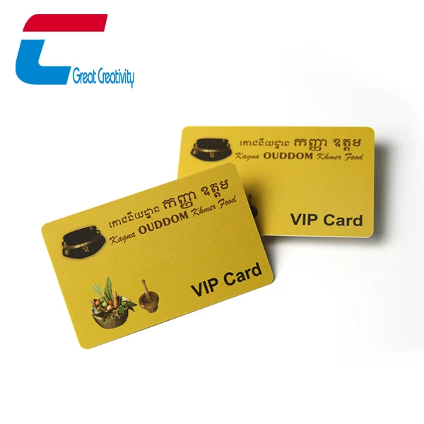 VIP-Mitgliedskarte aus Kunststoff für den Restaurantgroßhandel