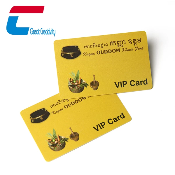 Plastic VIP Membership Card For Restaurant Wholesale