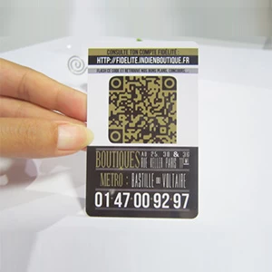 Vordruck RFID-Karte mit QR-Code