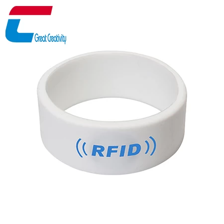 polsino rotondo in silicone RFID per controllo accessi