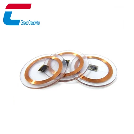 transparent epoxy RFID coin tag for asset tracking