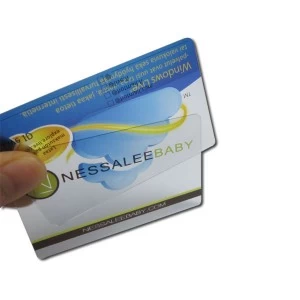 transparent plastic business cards