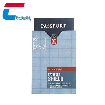 Wholesale Custom Vertical RFID Blocking Passport Sleeve