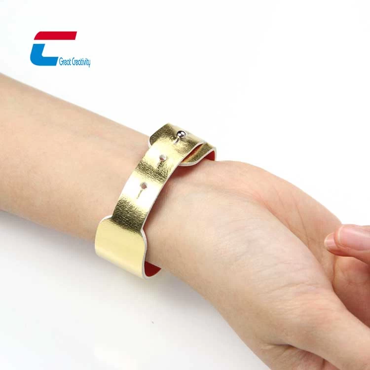 Großhandel RFID Leder Armband Custom farbenfrohes Leder -NFC -Armband