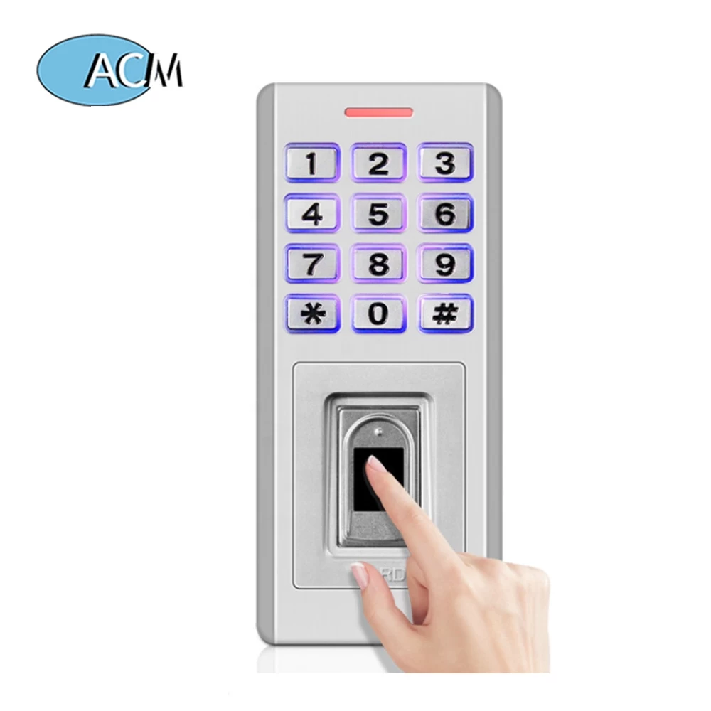 125khz Metal Waterproof Smart Card Standalone RFID Time Attendance Access Controller System Biometric Fingerprint Keypad
