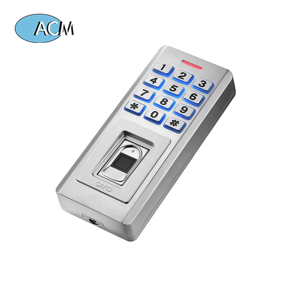 125khz Metal Waterproof Smart Card Standalone RFID Time Attendance Access Controller System Biometric Fingerprint Keypad