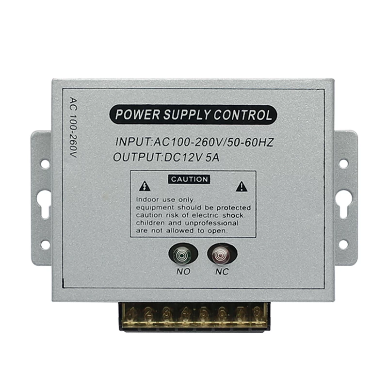 China 12V 5A Power Supply Access Control System Input Voltage AC100 to 260V Power 50W manufacturer
