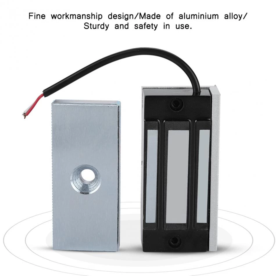 China 12V DC Mini Solenoid Lock 60KG magnetic fail safe lock for Glass Wooden Fire Door Access Control manufacturer