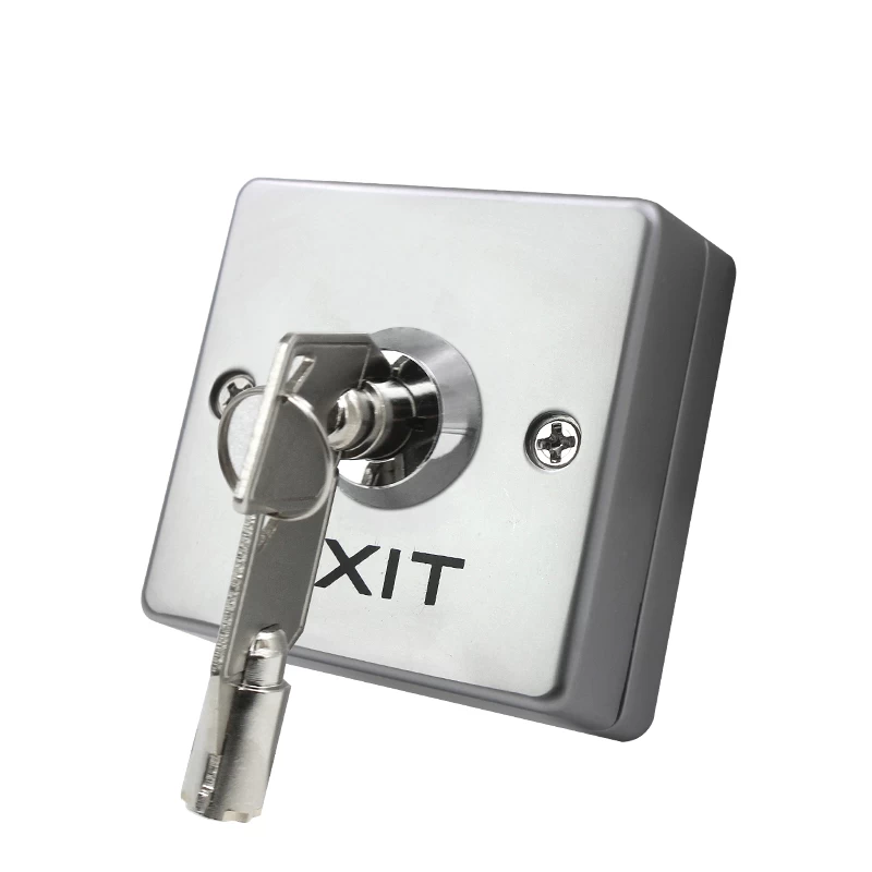 China 12V Stainless Steel Metalic Exit Door Release Key Switch manufacturer