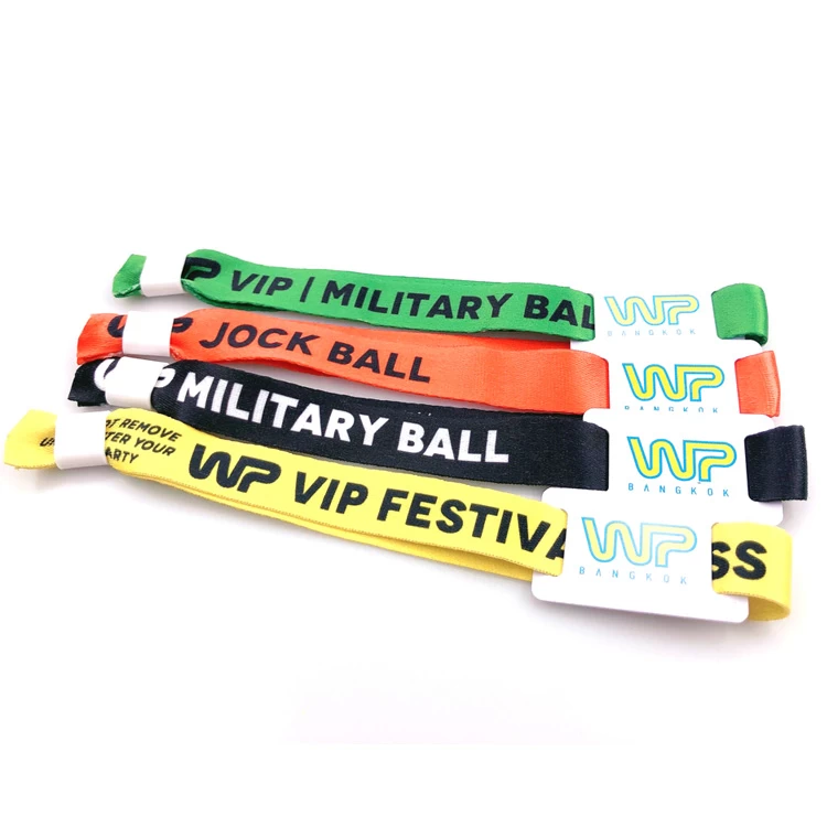 13.56Mhz Low Cost NFC Woven Wristband With High Quality
