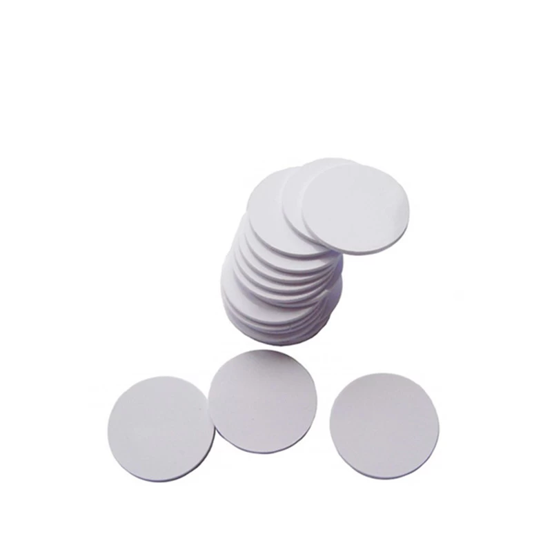 13.56mhz NTAG213 chip Hard PVC NFC Round Coin Tag