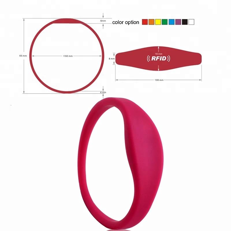 13.56mhz rfid wristband sports wristband smart fit wristband