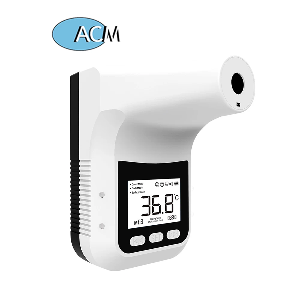 Çin 2020 K3 temassız termometre dijital K3 Pro alın el sıcaklık sensörü ateş alarmı ile lazer tabancası duvara monte üretici firma