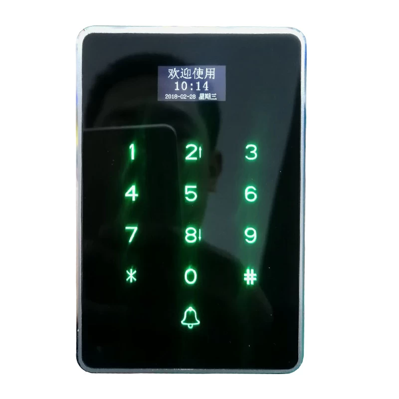 ACM-105 Standalone metal touch screen rfid reader with keypad wiegand 26/34 for door access control system