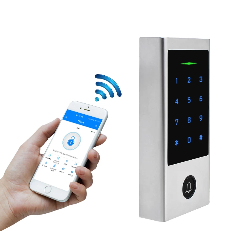 ACM-232 IP66 Tuya Lock 125KHz RFID Proximity Card Bluetooth Access Control Reader with Smartphone APP for Remotely Open