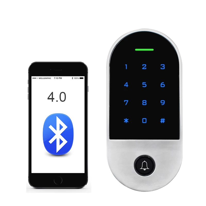 China ACM-TUYA-V4 Rfid Keypad Bluetooth Door Access Control Romotely Controlled By Smartphone APP manufacturer