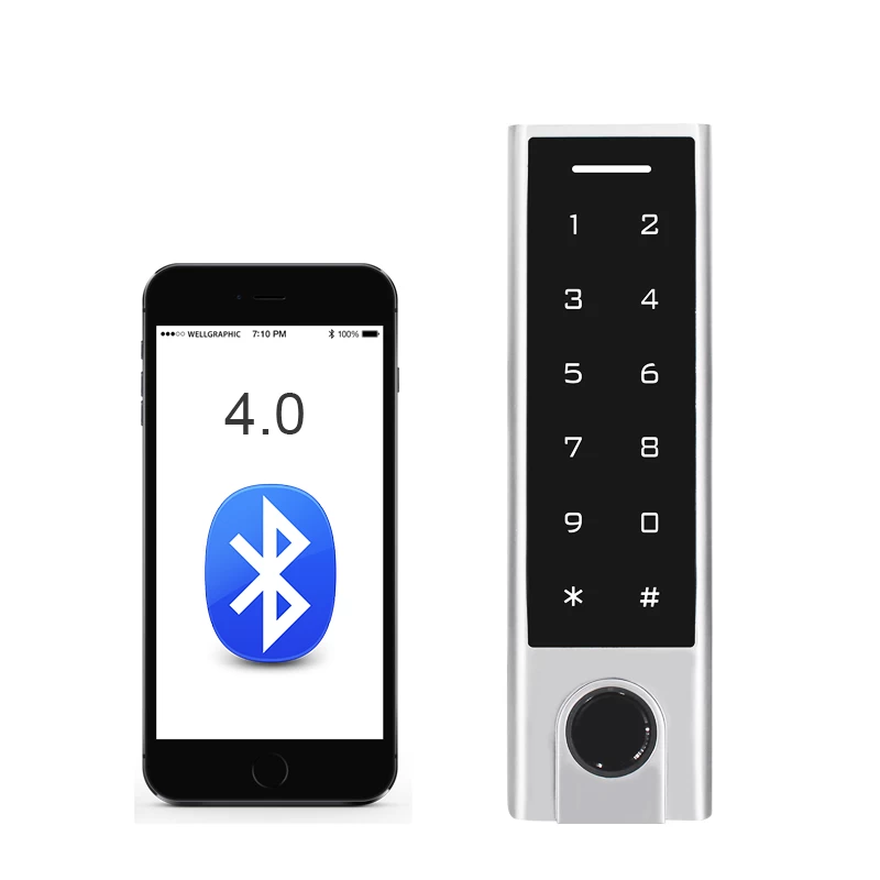 porcelana ACM-235 Smart Bluetooth fingerprint access control device with touch keypad TuyaSmart APP fabricante