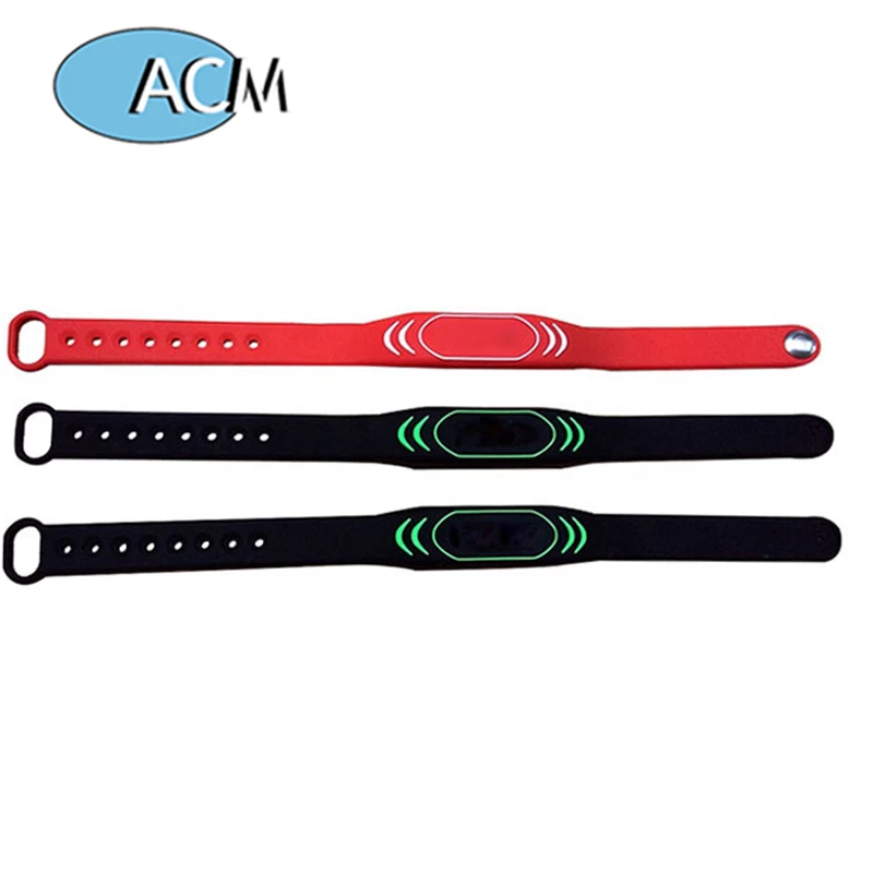 ACM Colofull adjustable Silicon  RFID Wristband