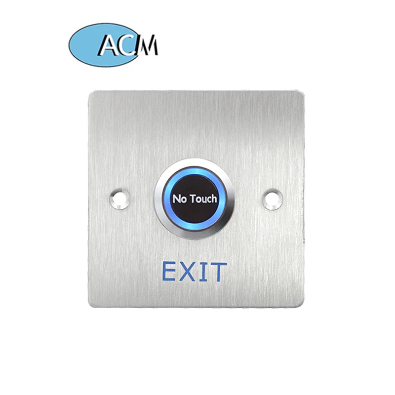 ACM-K11B Factory Wholesale Stainless Steel Non-Contact Exit Button with Double Light