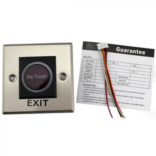 ACM-K2BNo Touch Exit Button Contactless Infrared Door Button Switch for Access Control