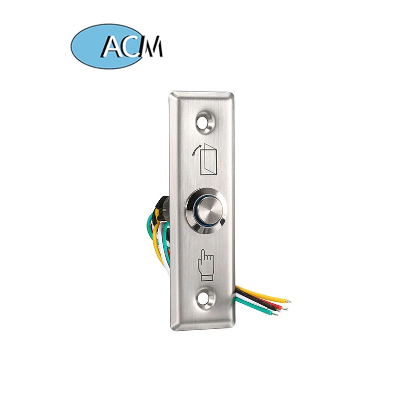 China ACM-K6A Stainless steel panel exit button finger push button for access control system door release button manufacturer