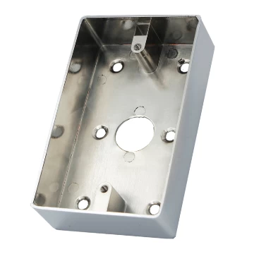 China ACM-M70 28 mm Dicke Zinklegierung Backbox für Tür Metall Ausgangsschalter Taste Push Button Back Box Hersteller