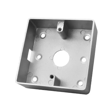 porcelana ACM-M86S 86 * 86 mm Aleación de zinc Metal Outbow Caja trasera Superficie de espejo Caja inferior para botón de salida fabricante
