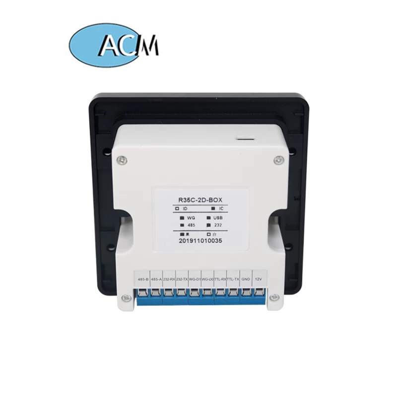 ACM-QR80 Wiegand RS232 USB RS485 EM Mi fare QR Code scanner USB smart access control card reader oem