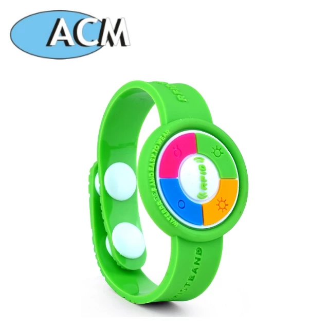 China ACM-WBT-19 Bracelets PVC & Rfid Wristbands for event party festival manufacturer