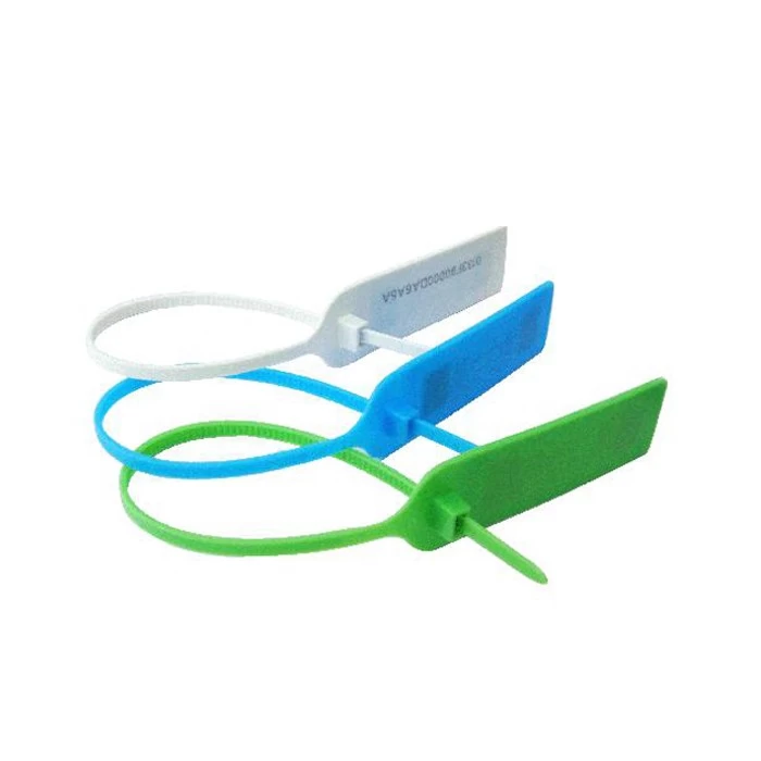 Adjustable UHF Rfid Tags Pull Tight Entry Plastic Wire Cable Seal Tag For Industry