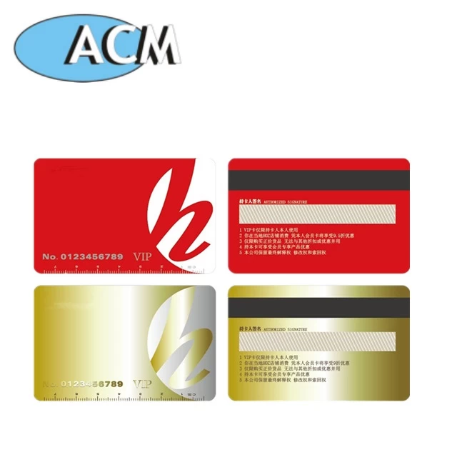 porcelana Mejor venta de PVC personalizada tarjeta de banda magnética fabricante