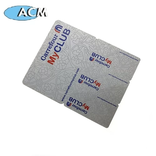 porcelana Tarjeta de combo de tarjetas de pvc llavero de plástico de impresión CMYK fabricante