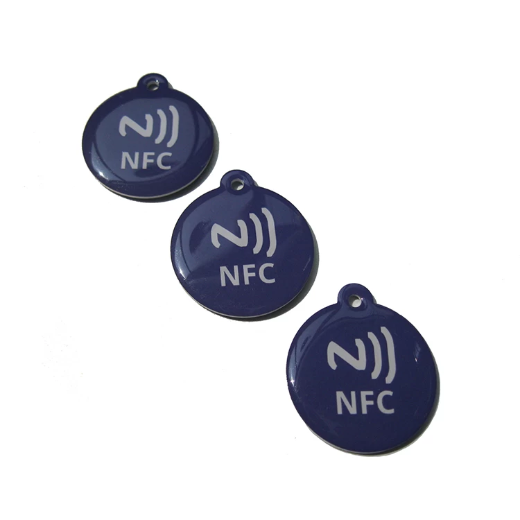 Cheap Price Custom Logo Printing RFID Epoxy NFC tags with QR code