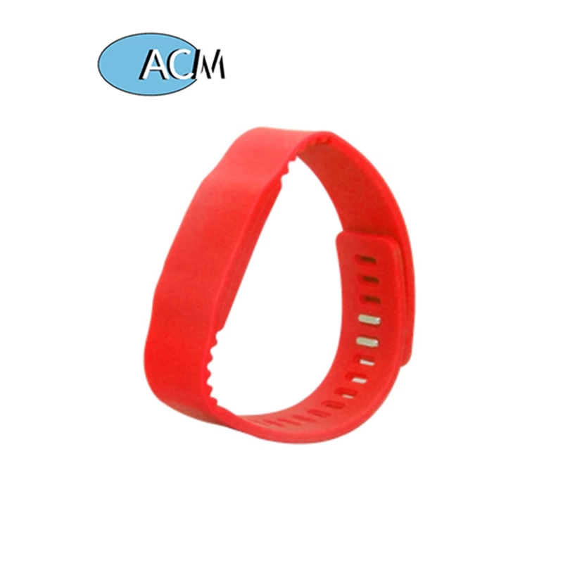 China Custom 13.56MHz PVC Fabric Paper Woven Silicone Festival NFC RFID Chip Bracelet Wristband manufacturer