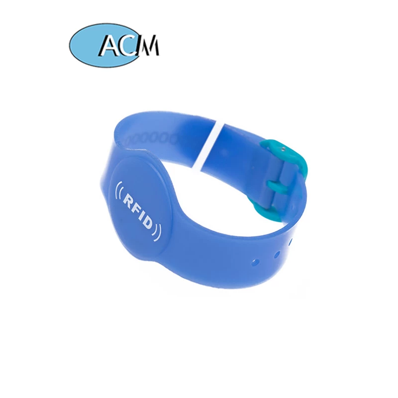 Custom 13.56mhz Plastic Patient Children Baby Tracking keychain wristband PVC Rfid Wristbands