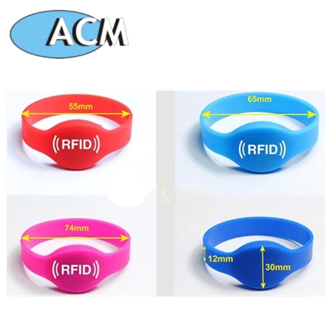 Custom Rewritable RFID Silicone Wristbands For Events RFID Kids Wristband Shenzhen NFC Band Supplier