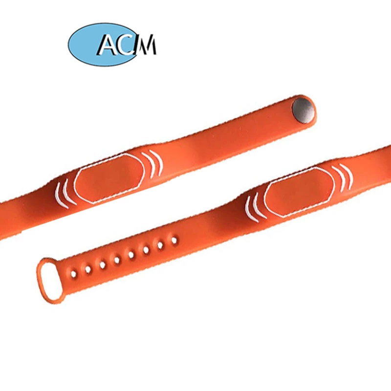 Custom Waterproof Hospital Locker Lock Key Bracelet Passive HF ISO14443A Sport Wristband 13.56mhz Silicone Rfid Wristband