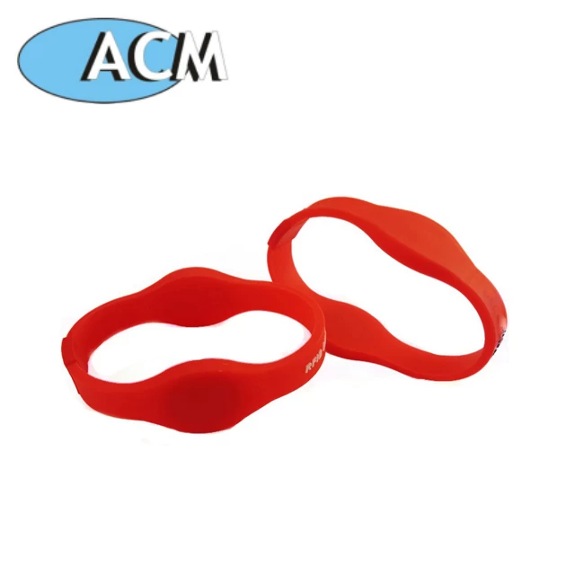 Customized Logo Printing 125Khz and UHF Dual Frequency NFC Silicone Wristband
