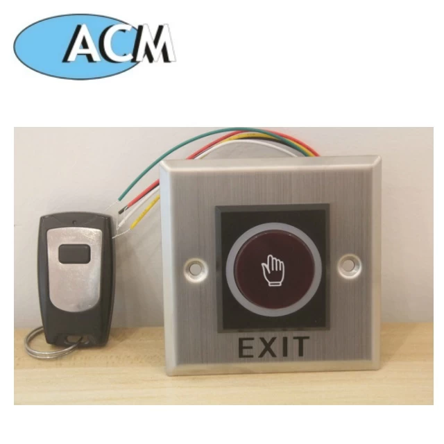 DC 12V/24V Stainless steel Remote control no touch Infrared Sensor access control exit door release push button switch