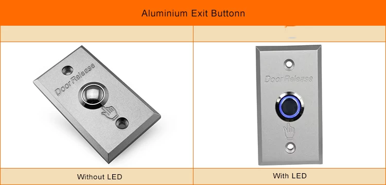 Durable Aluminum Switch Button With Led Light