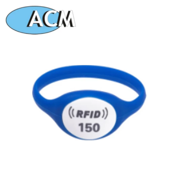 China Durable Silicone Children Tracking RFID ble Beacon Silicone Wristband manufacturer
