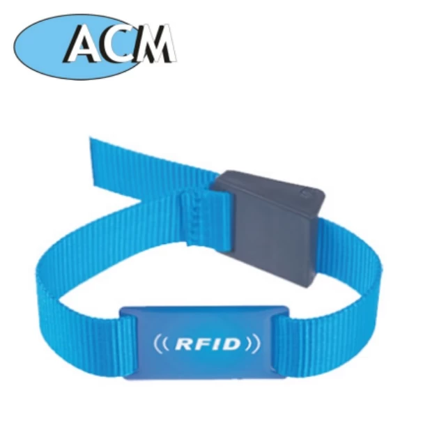 Eco Friendly RFID Woven/Fabric Wristband