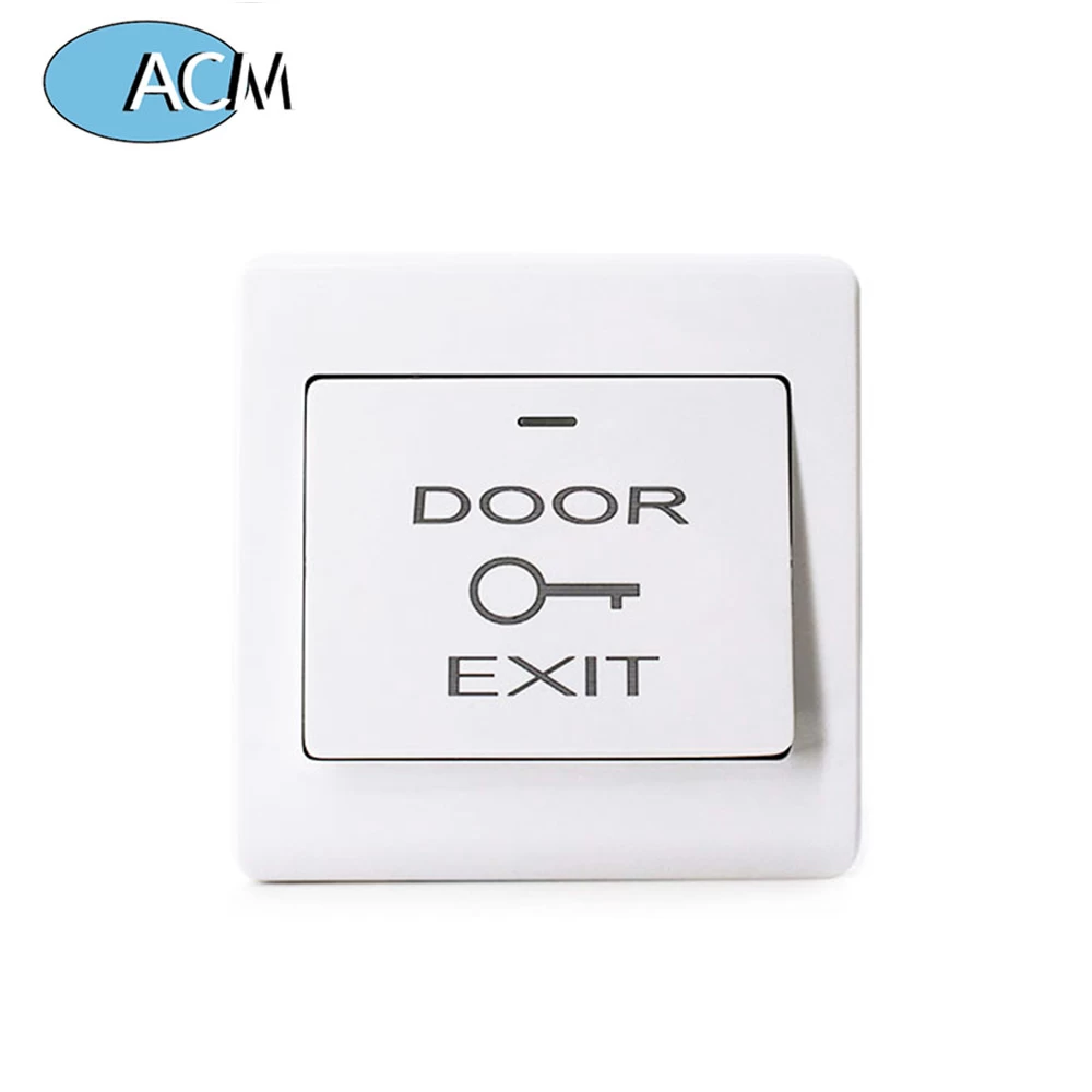 Electronic Square Plasitc Door Release Flush Mounted Exit Push Button Door Access Release Open Switch