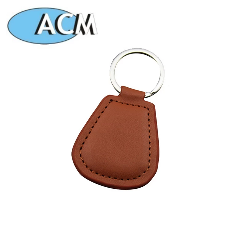 China Factory Leather Rfid keyfob Wholesale Passive Rfid Tags Customized Design Hotel KeyFob manufacturer